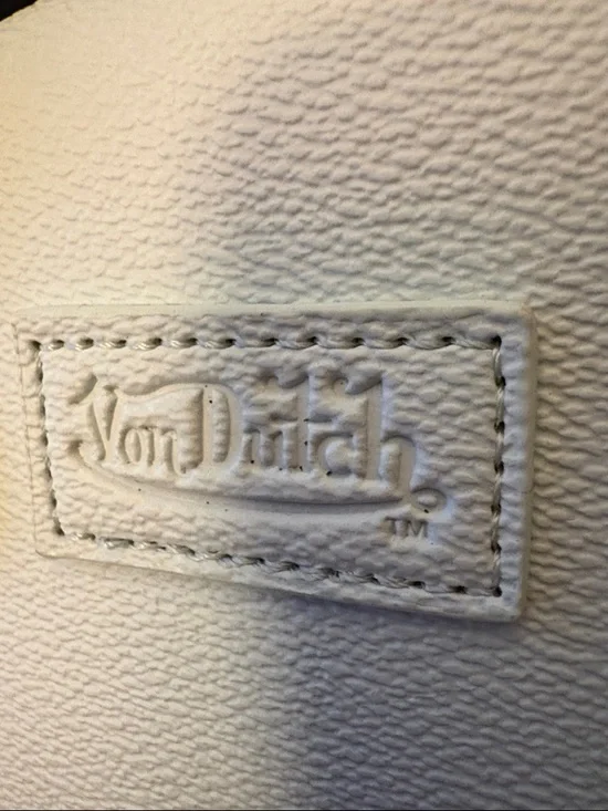 Von Dutch light blue Mini Satchel with Black Eyewing Graphic - Picture 2 of 13